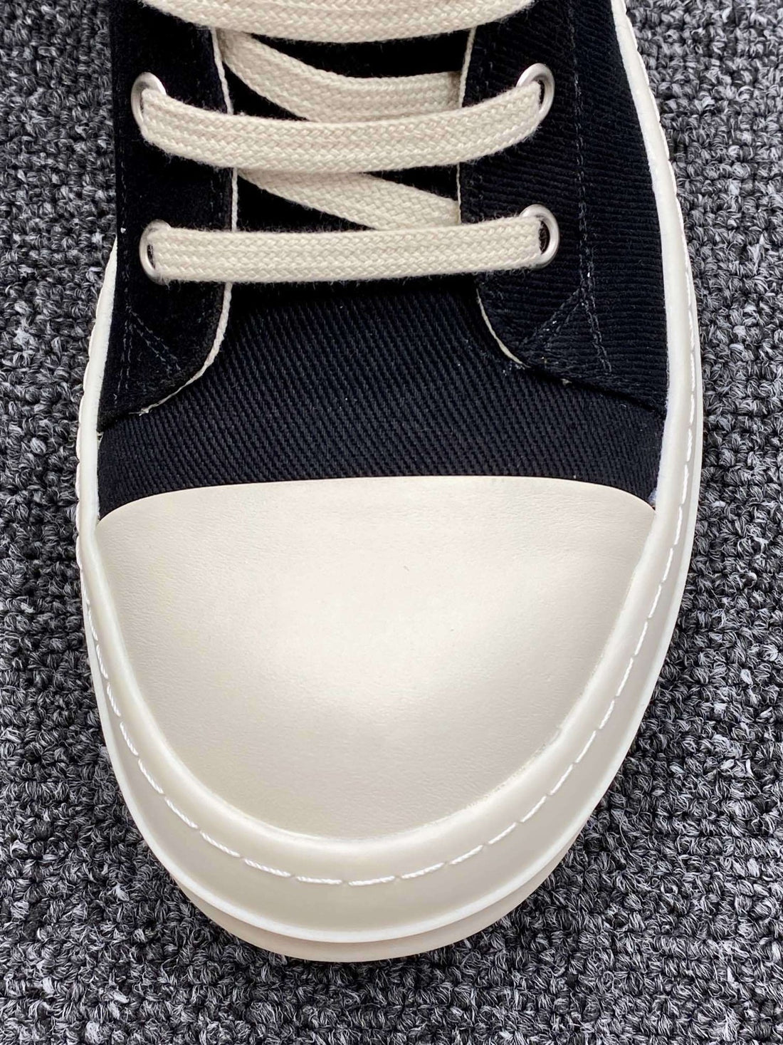 Rick Owens Ramones High Black Canvas Classic