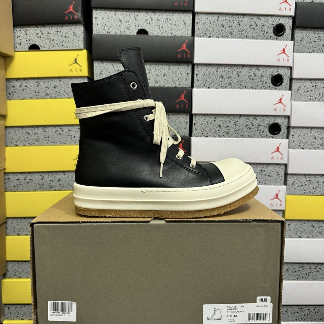 Rick Owens Ramones High Black Gum