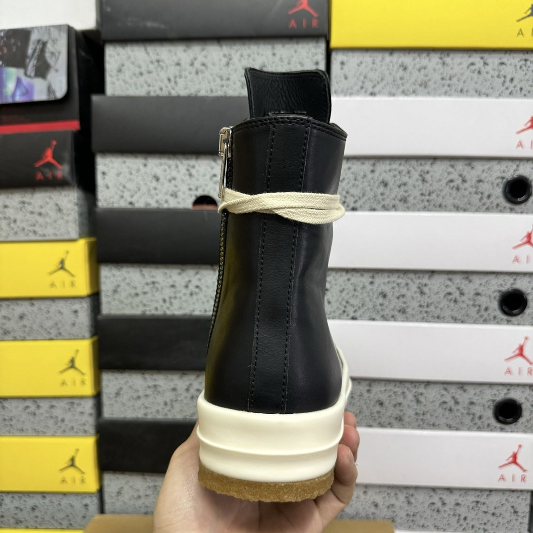 Rick Owens Ramones High Black Gum