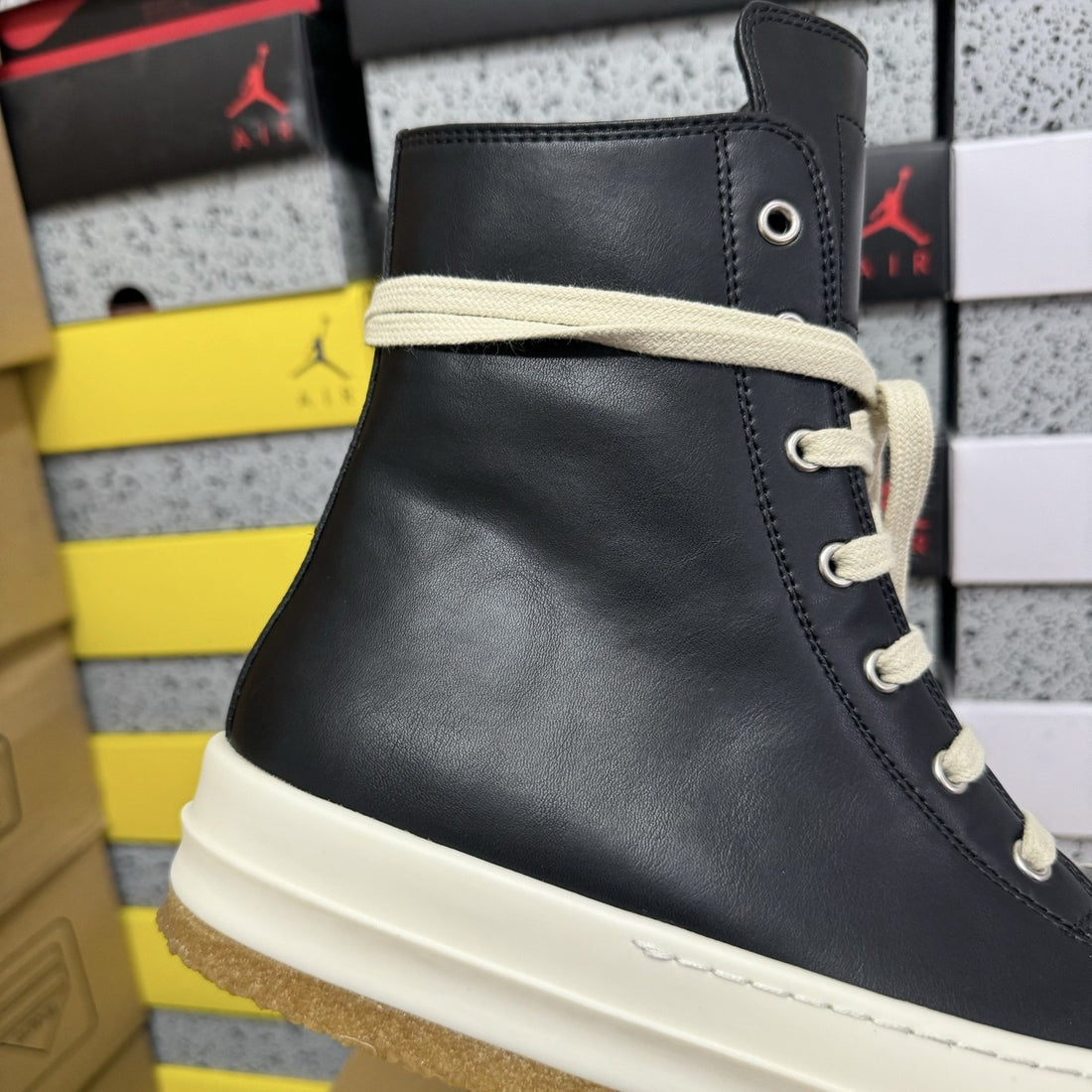 Rick Owens Ramones High Black Gum