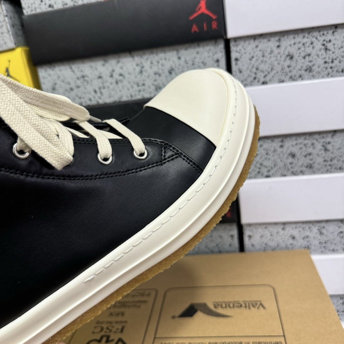 Rick Owens Ramones High Black Gum