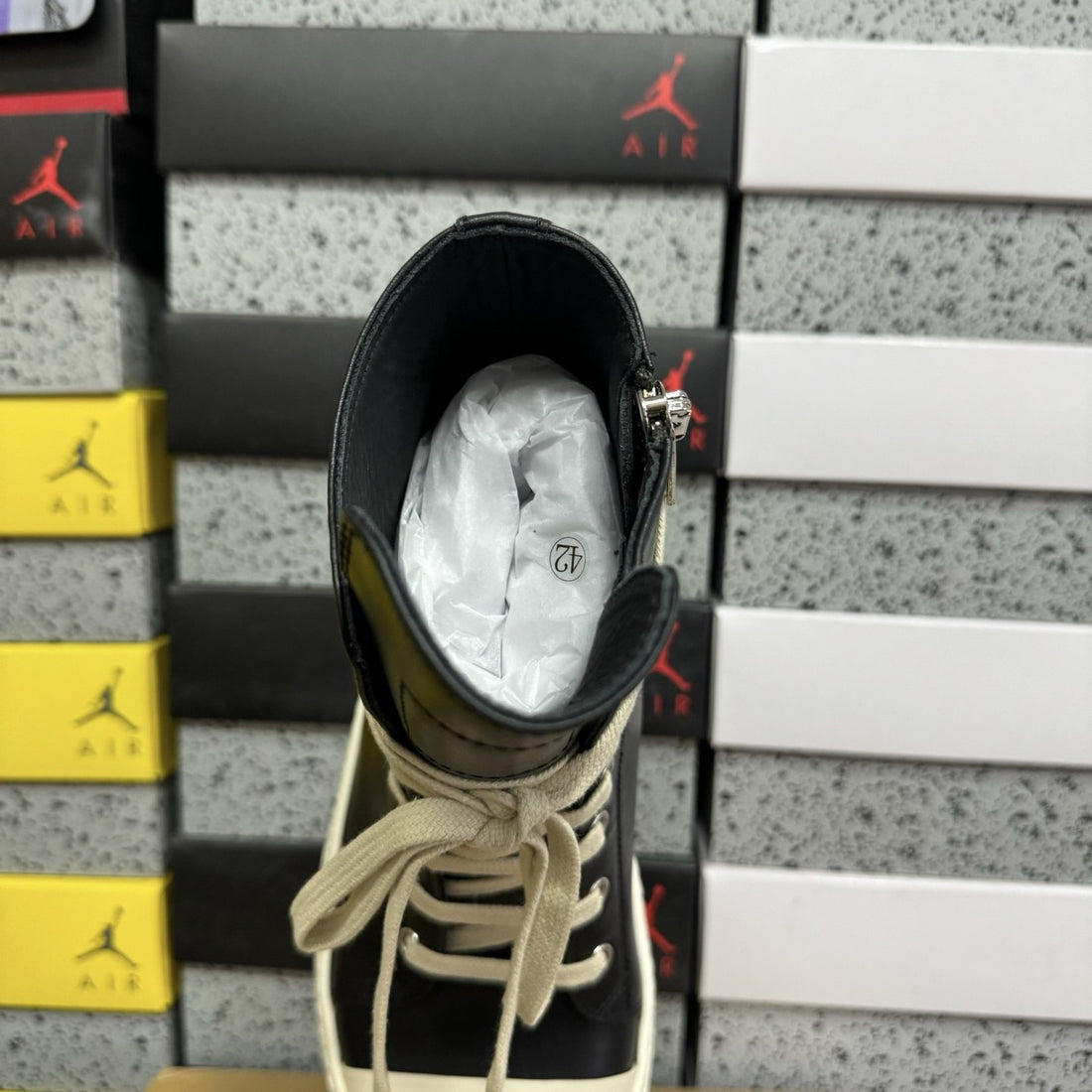 Rick Owens Ramones High Black Gum