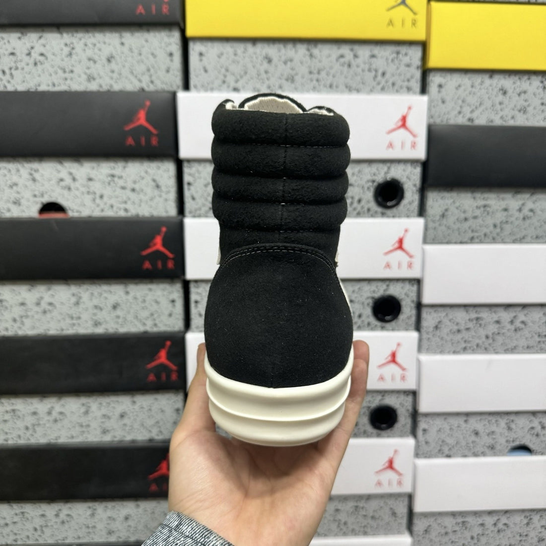 Rick Owens Ramones High Canvas Vans Black