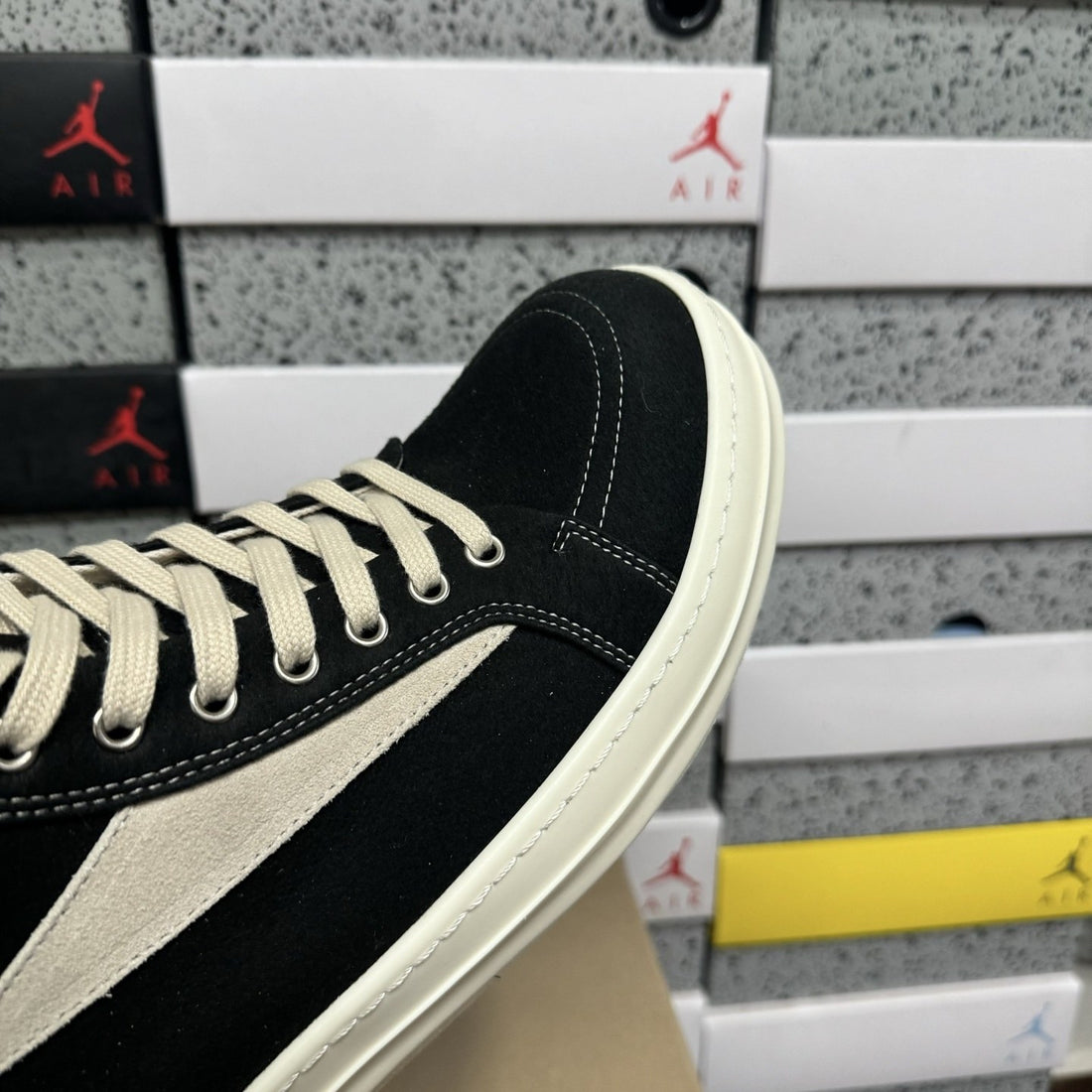 Rick Owens Ramones High Canvas Vans Black