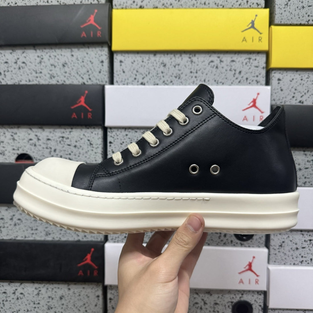 Rick Owens Ramones Low Black Classic