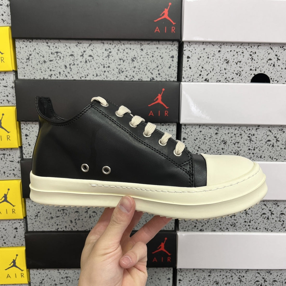 Rick Owens Ramones Low Black Matte