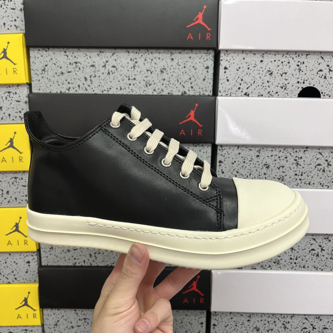 Rick Owens Ramones Low Black Matte