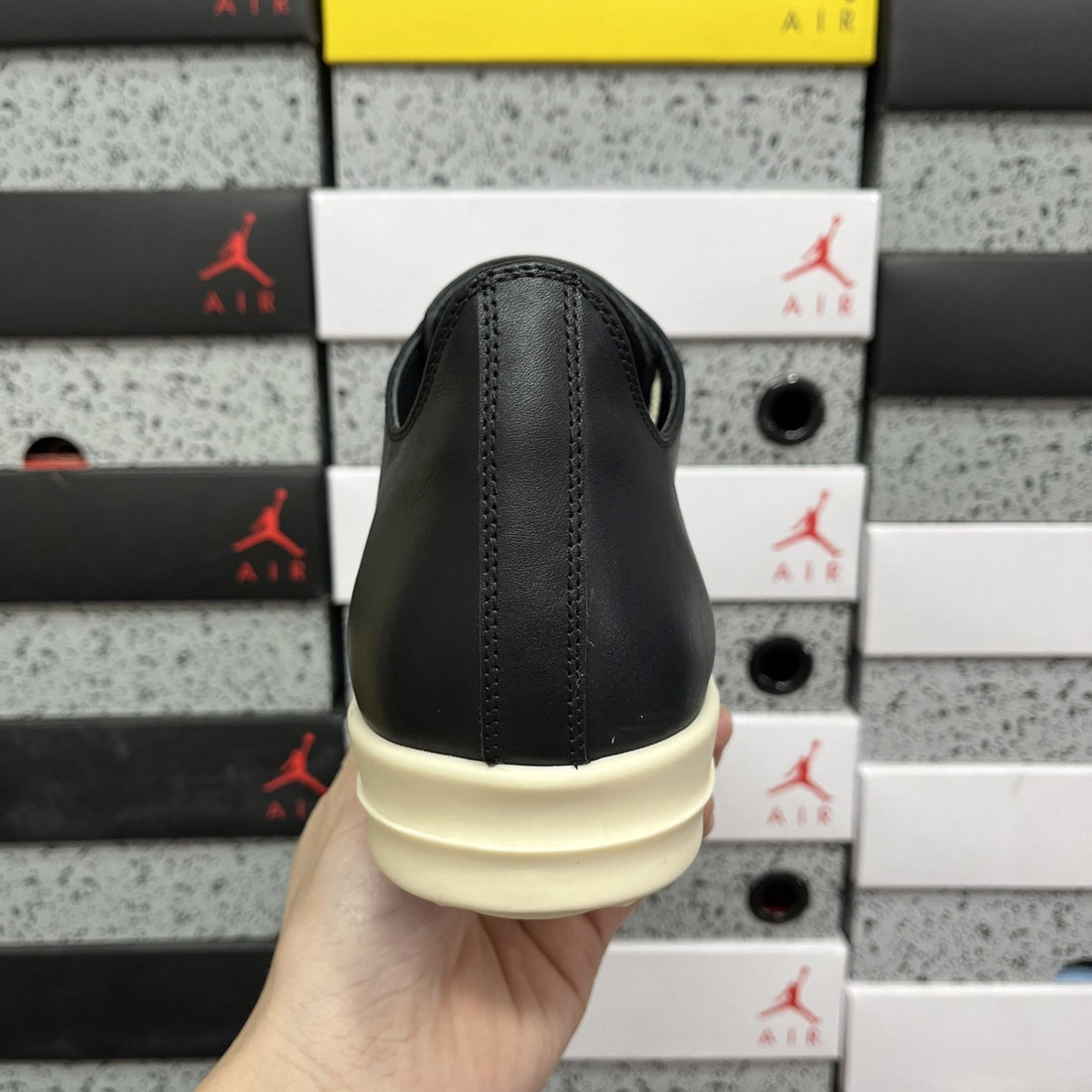 Rick Owens Ramones Low Black Soft Leather