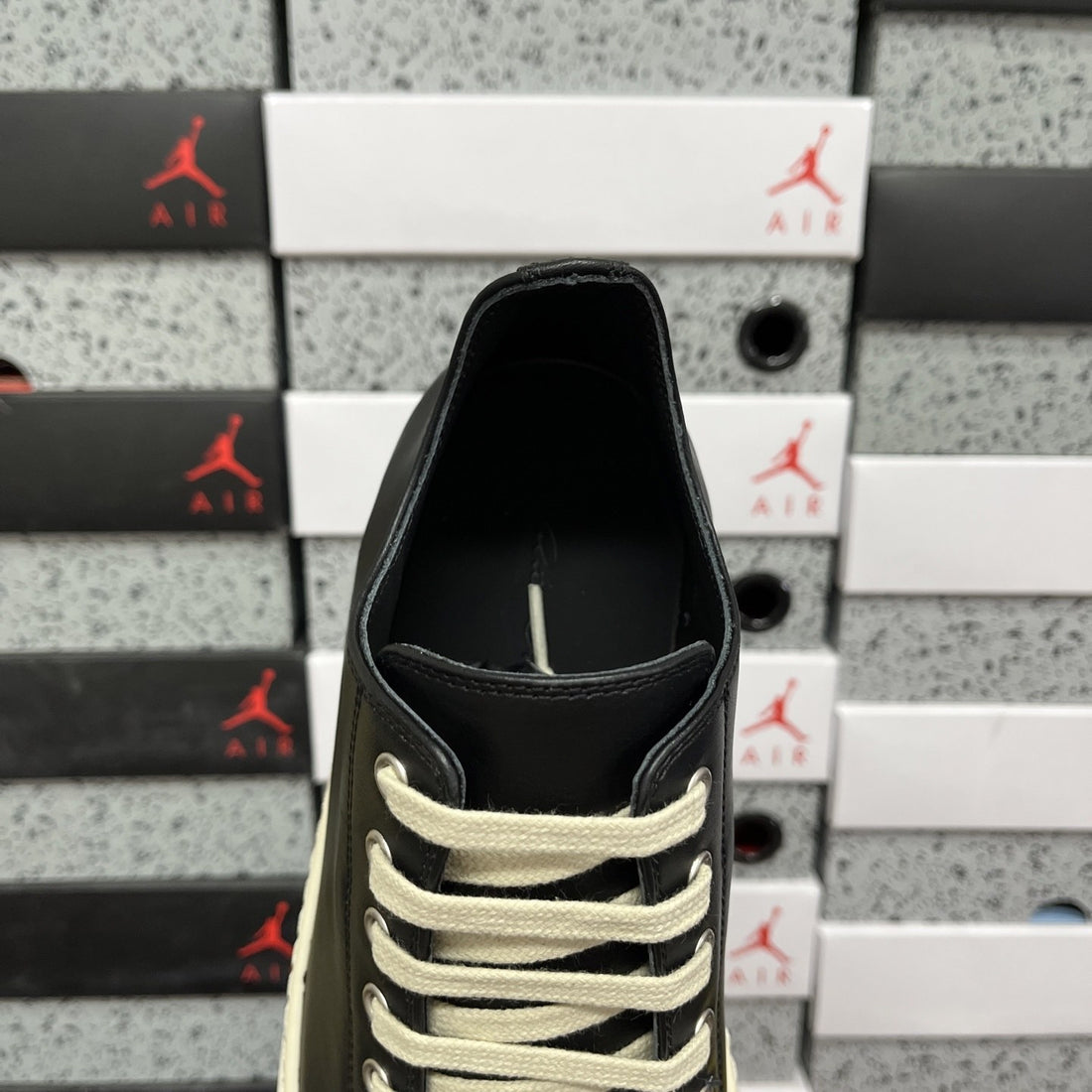 Rick Owens Ramones Low Black Soft Leather