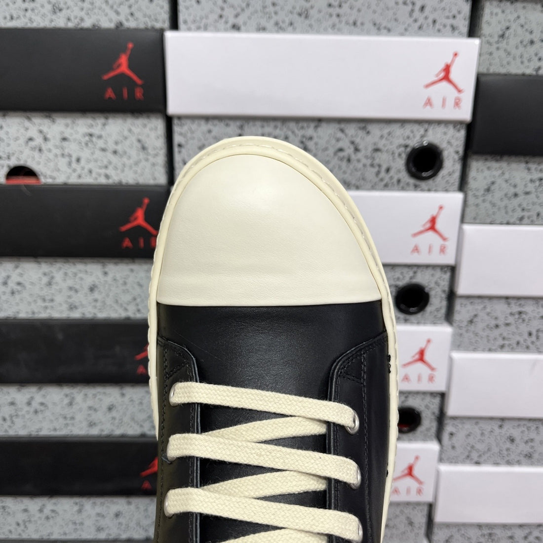 Rick Owens Ramones Low Black Soft Leather