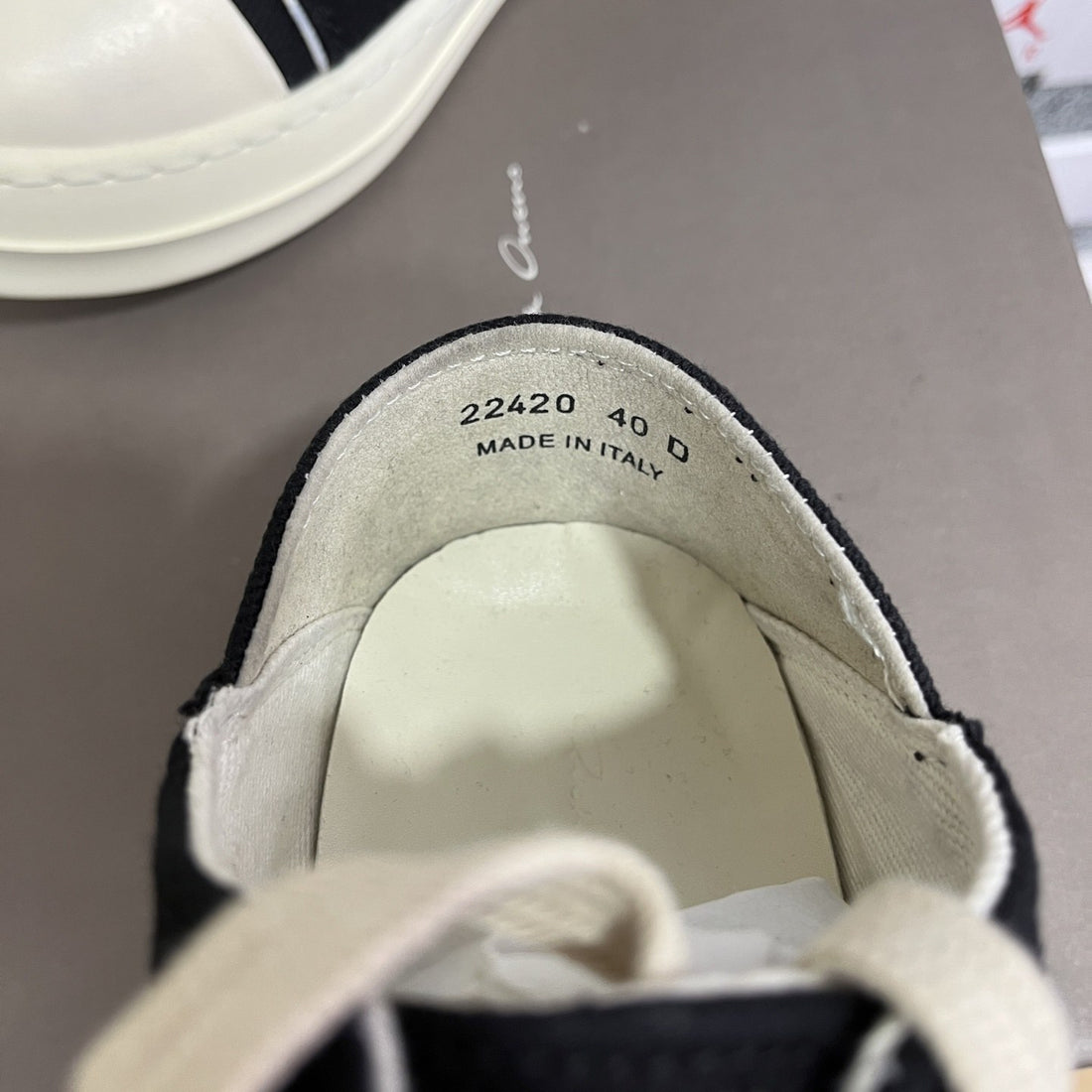 Rick Owens Ramones Low Black Suede Canvas