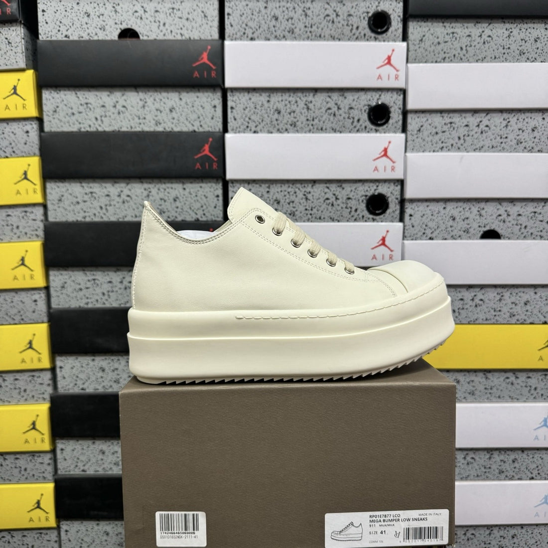 Rick Owens Ramones Low Chunky White