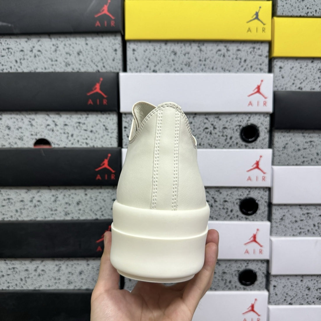 Rick Owens Ramones Low Chunky White