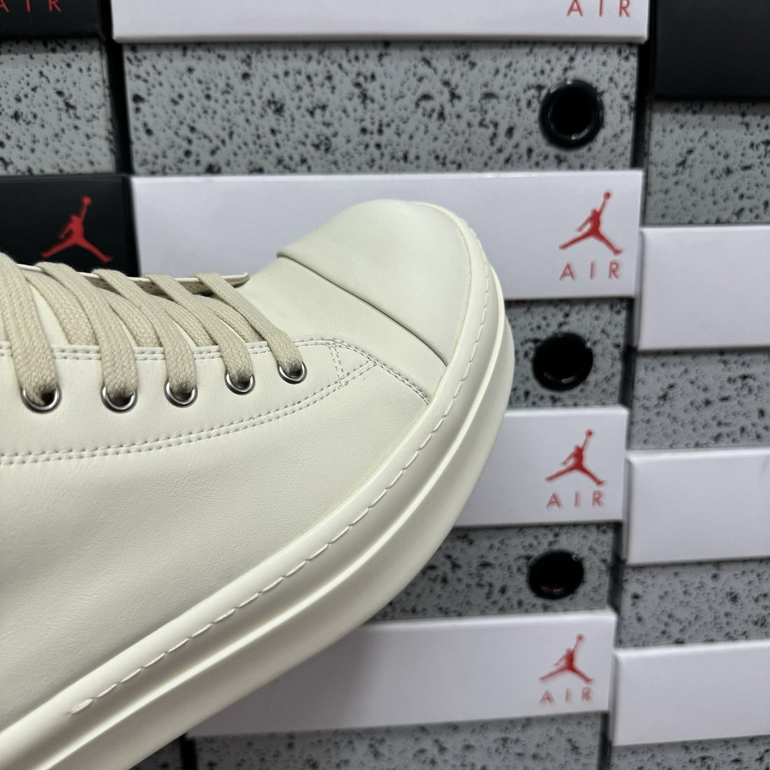 Rick Owens Ramones Low Chunky White
