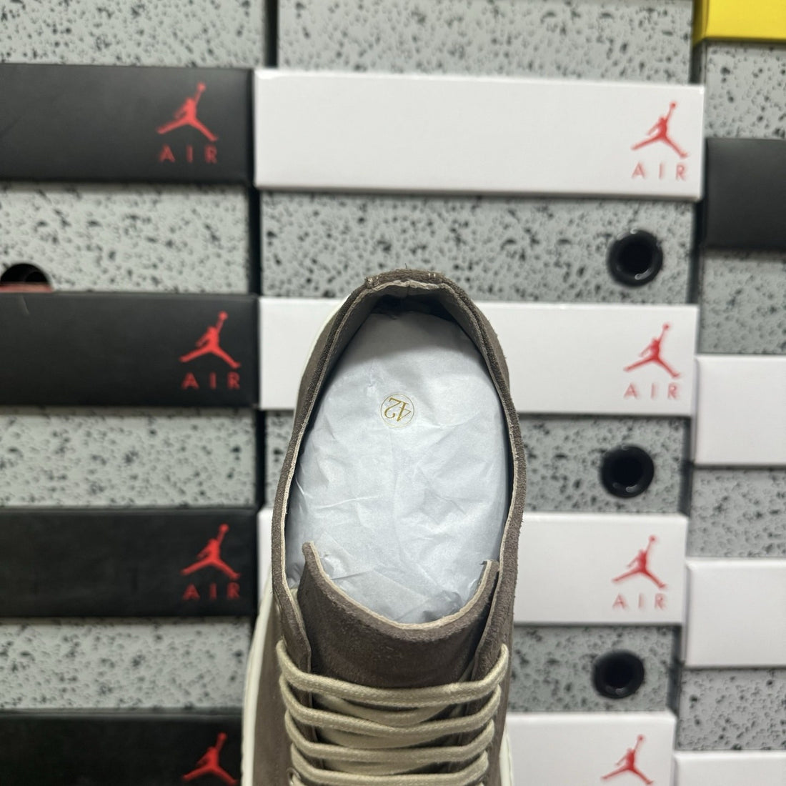 Rick Owens Ramones Low Dust Brown
