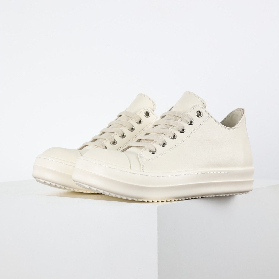 Rick Owens Ramones Low Milk Leather Classic