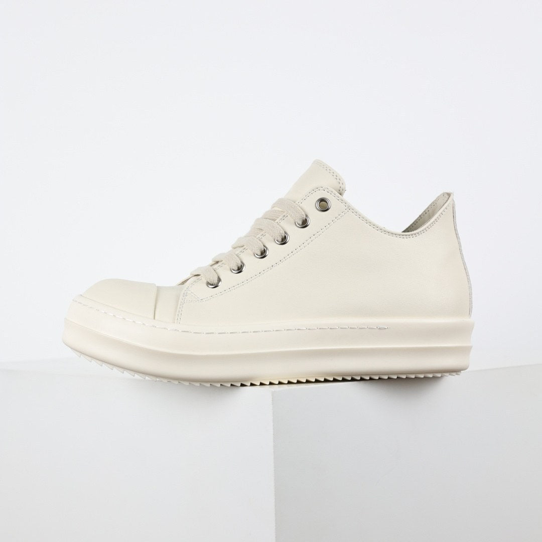 Rick Owens Ramones Low Milk Leather Classic