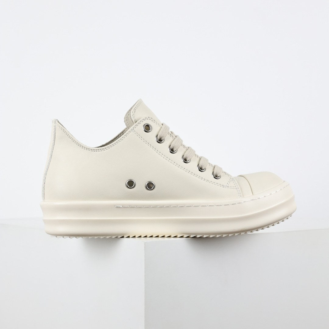 Rick Owens Ramones Low Milk Leather Classic