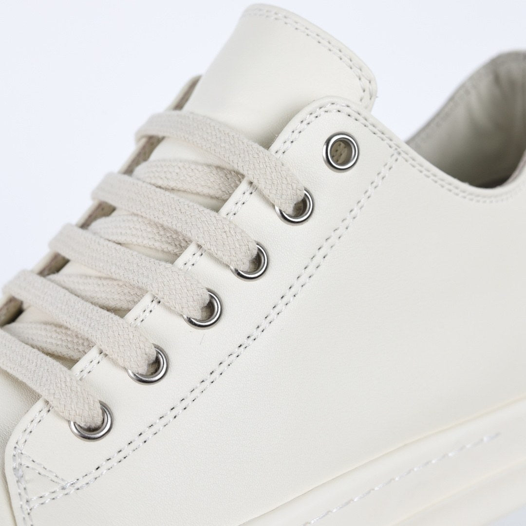 Rick Owens Ramones Low Milk Leather Classic