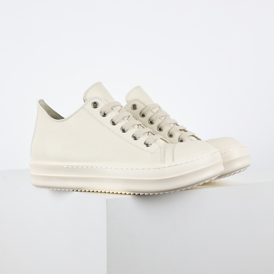 Rick Owens Ramones Low Milk Leather Classic