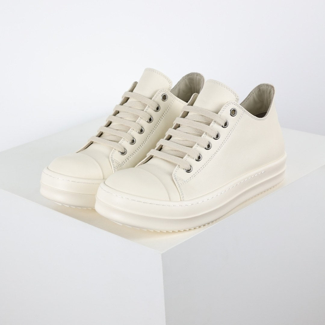 Rick Owens Ramones Low Milk Leather Classic