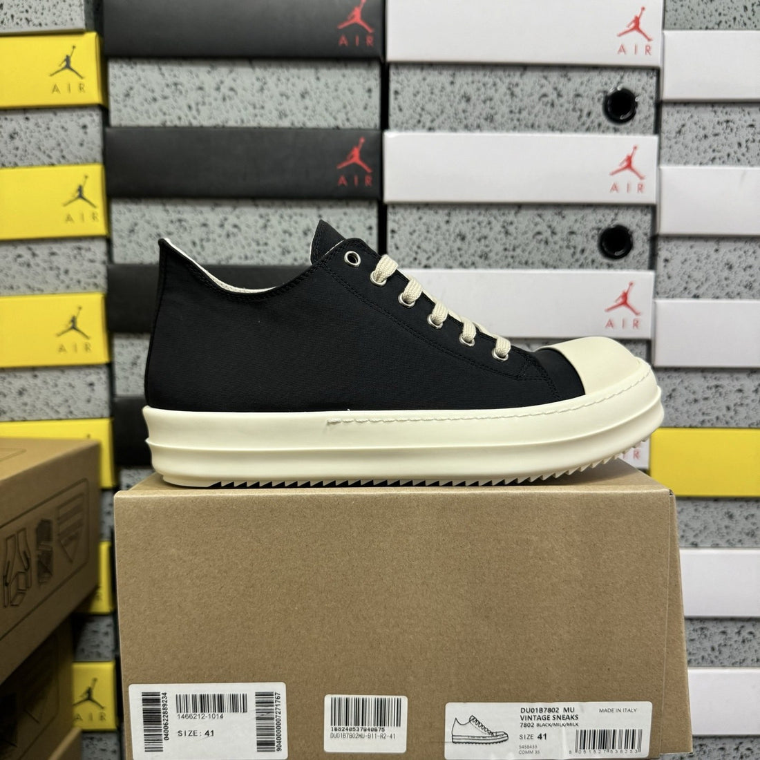Rick Owens Ramones Low Nylon Black