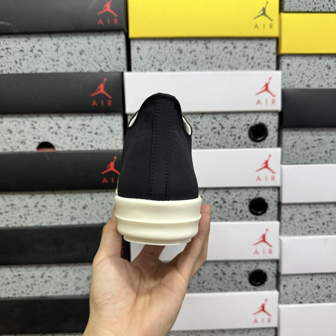 Rick Owens Ramones Low Nylon Black