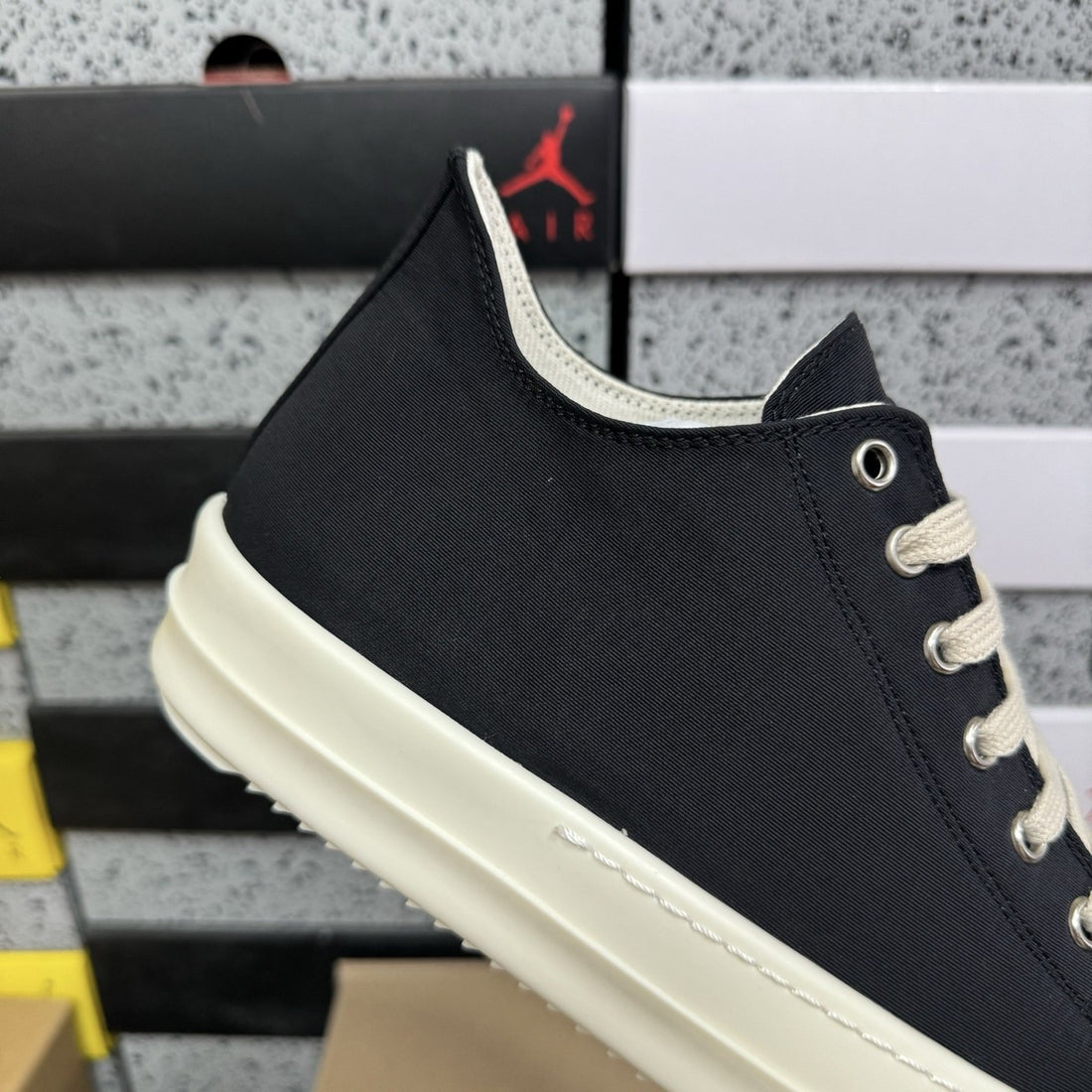 Rick Owens Ramones Low Nylon Black