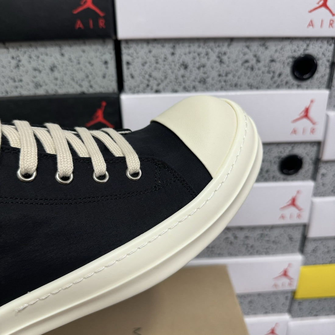 Rick Owens Ramones Low Nylon Black