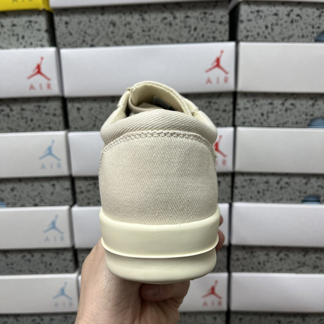 Rick Owens Ramones Low Pearl Leather