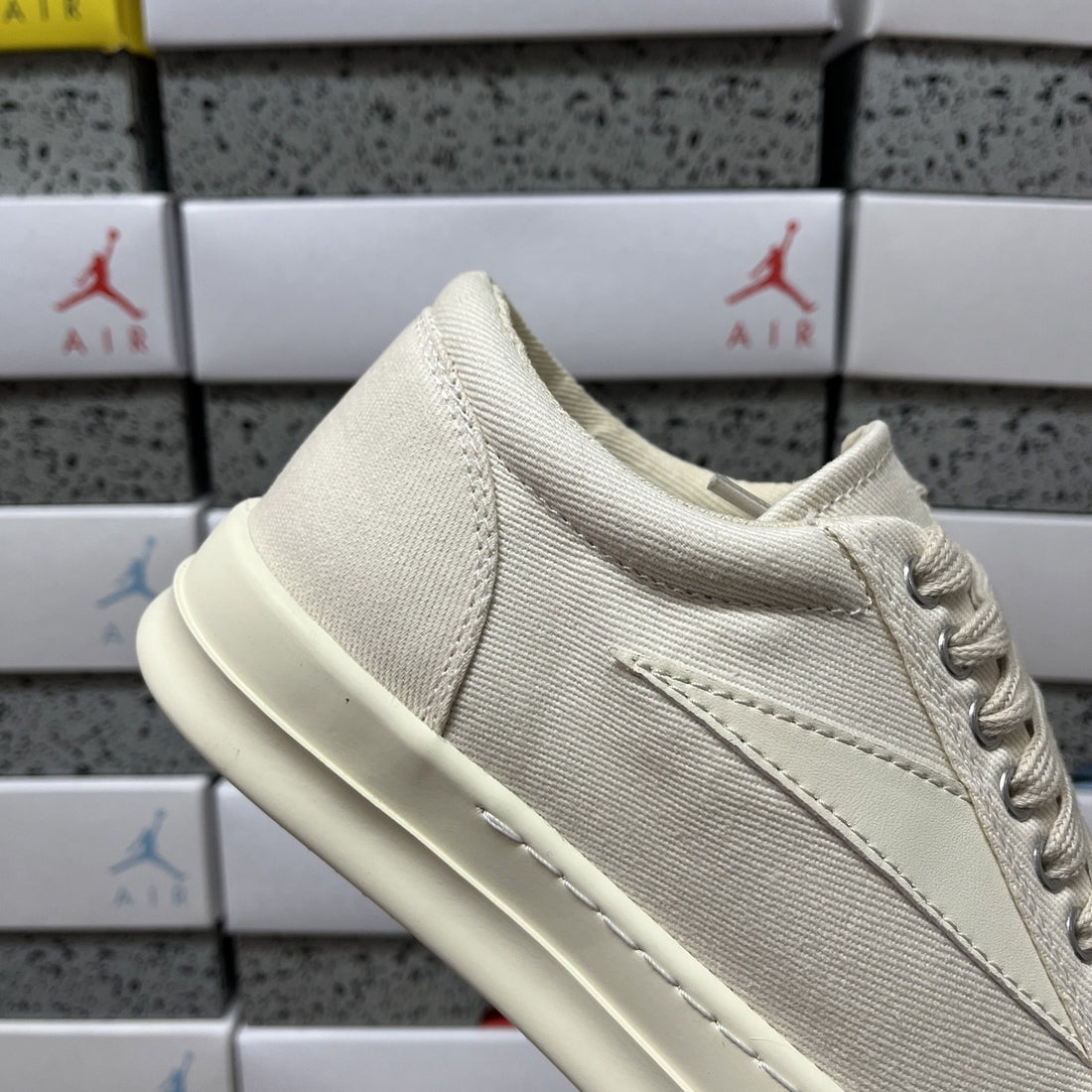 Rick Owens Ramones Low Pearl Leather