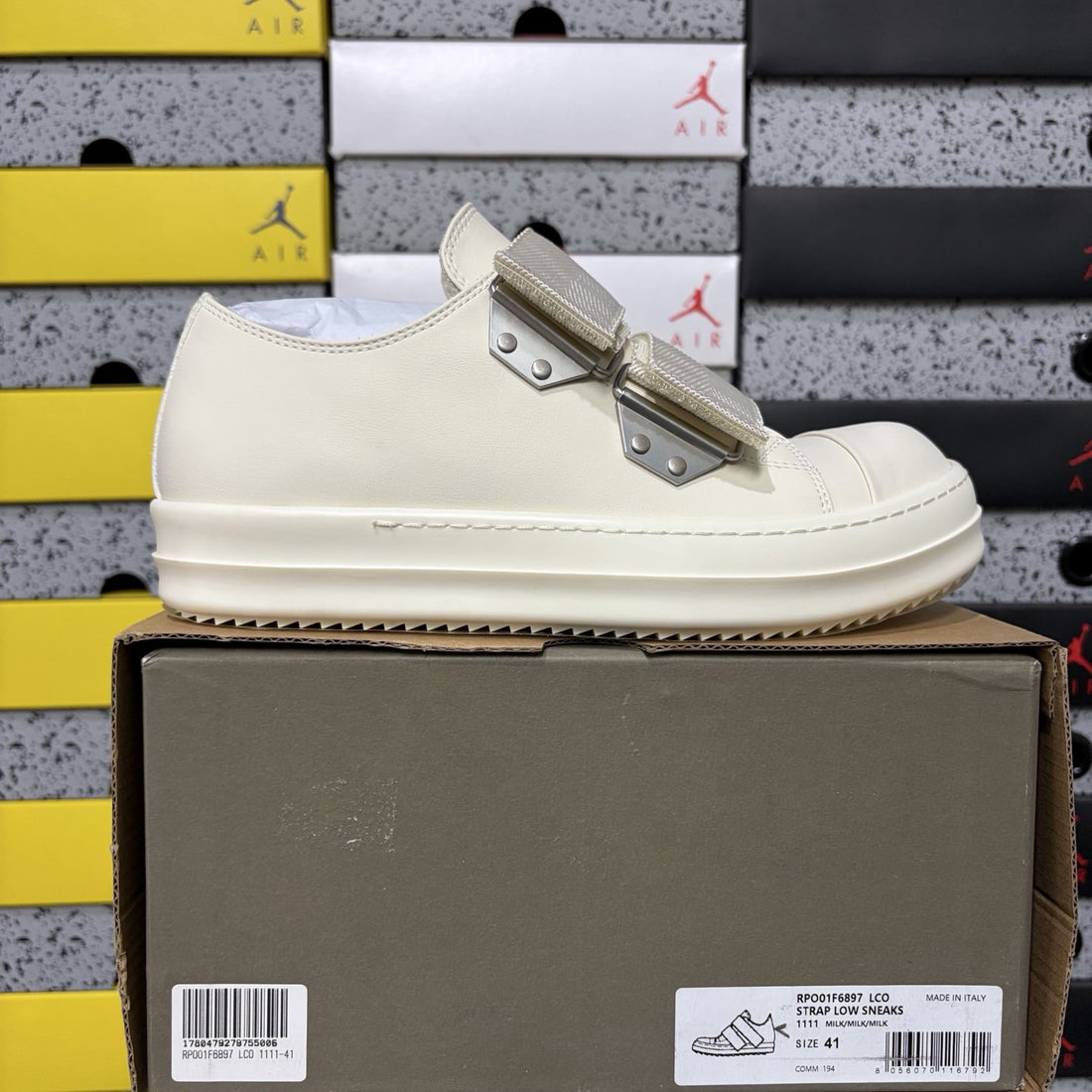 Rick Owens Strap Low White