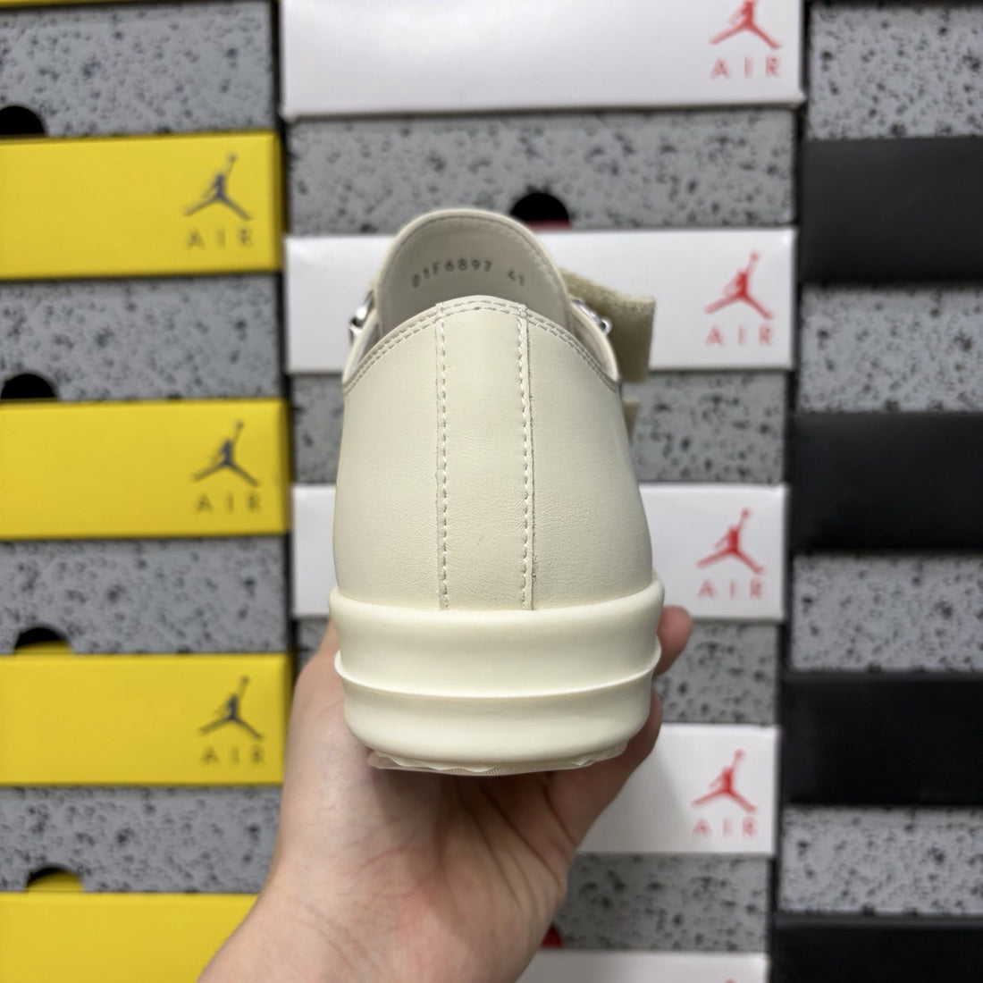Rick Owens Strap Low White