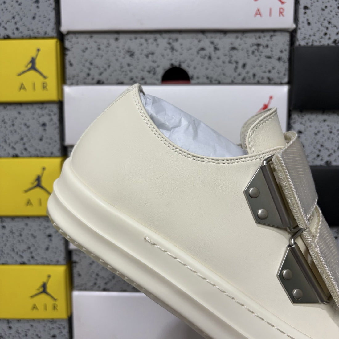 Rick Owens Strap Low White