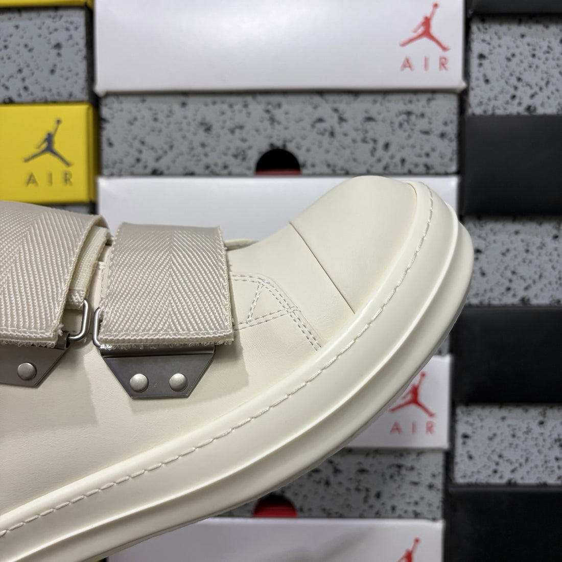 Rick Owens Strap Low White