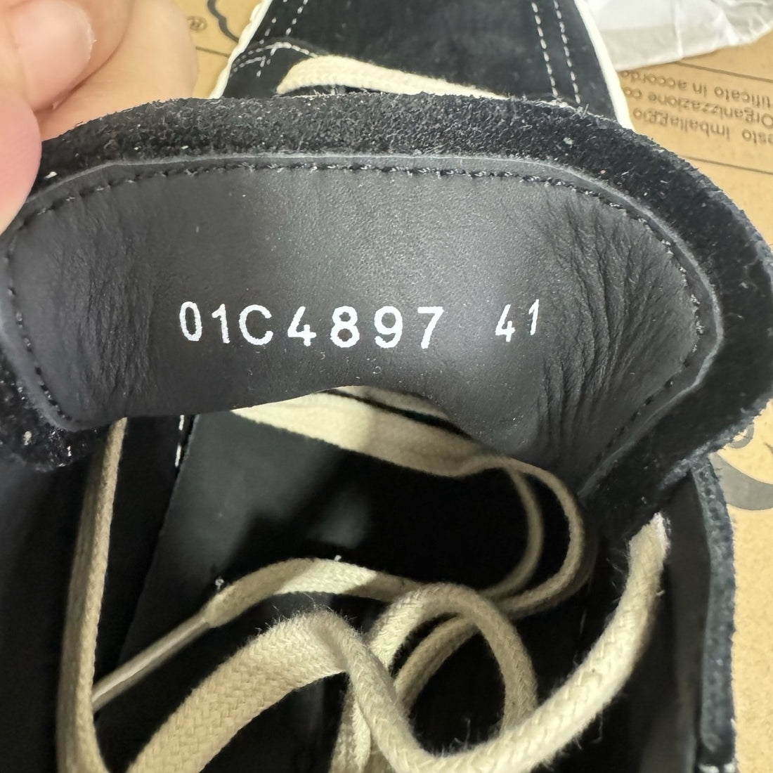 Rick Owens Vintage Low Black Canvas Classic