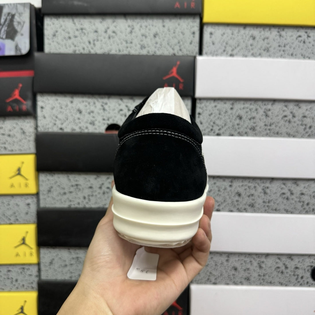 Rick Owens Vintage Low Black Canvas Classic