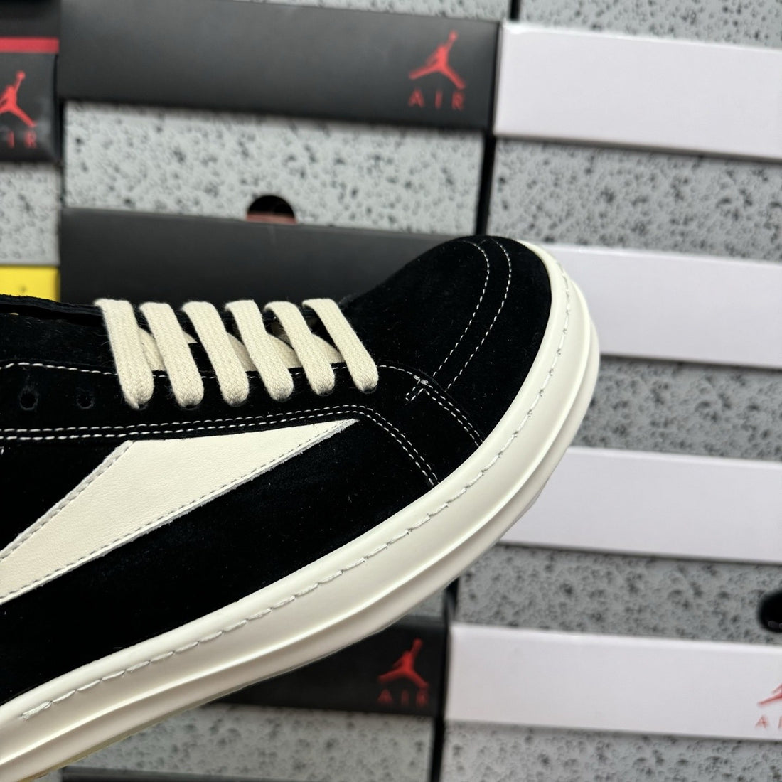 Rick Owens Vintage Low Black Canvas Classic