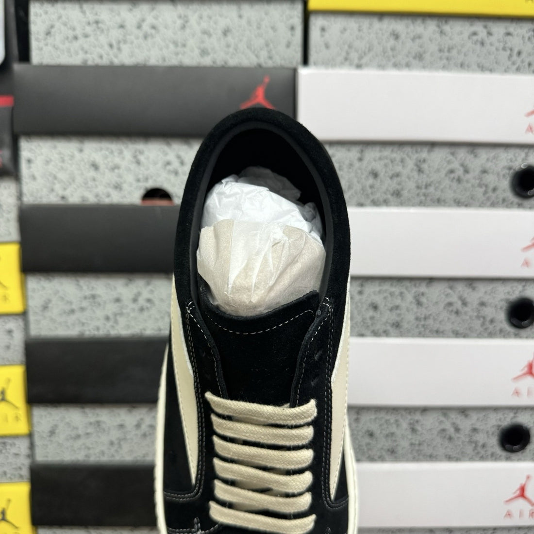 Rick Owens Vintage Low Black Canvas Classic