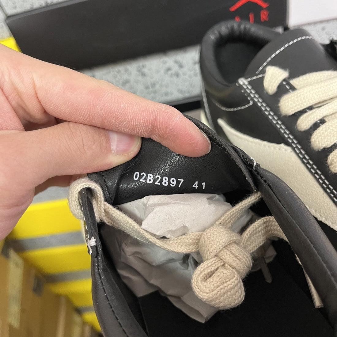 Rick Owens Vintage Low Black Canvas Stitch