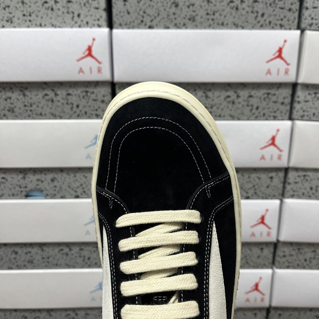 Rick Owens Vintage Low Black Suede Classic