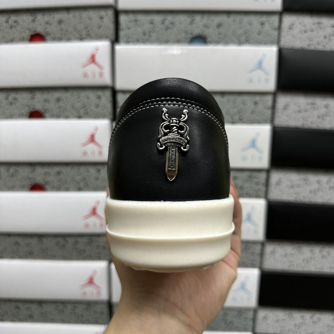 Rick Owens Vintage Low Black White Leather