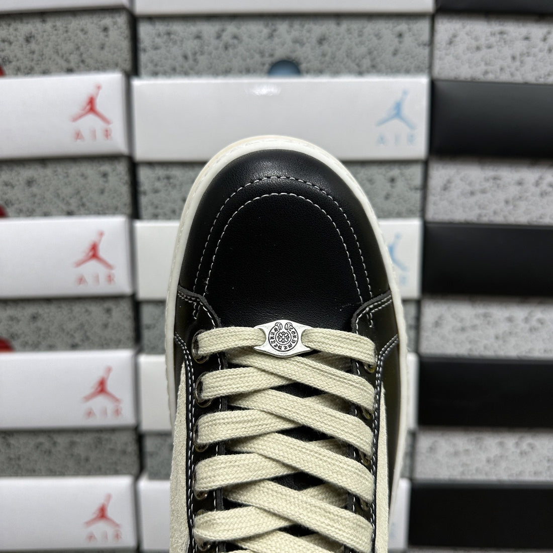 Rick Owens Vintage Low Black White Leather