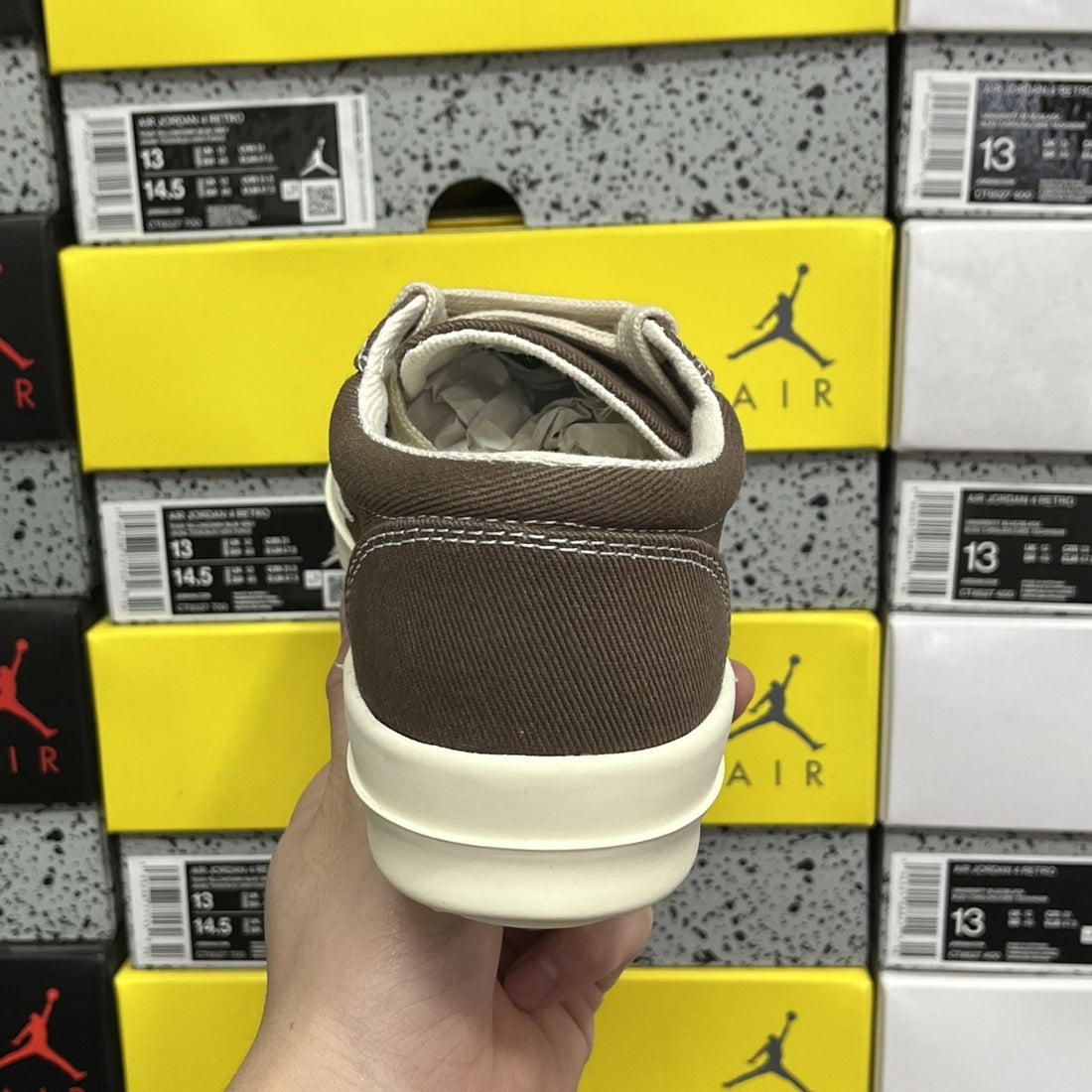 Rick Owens Vintage Low Brown Canvas