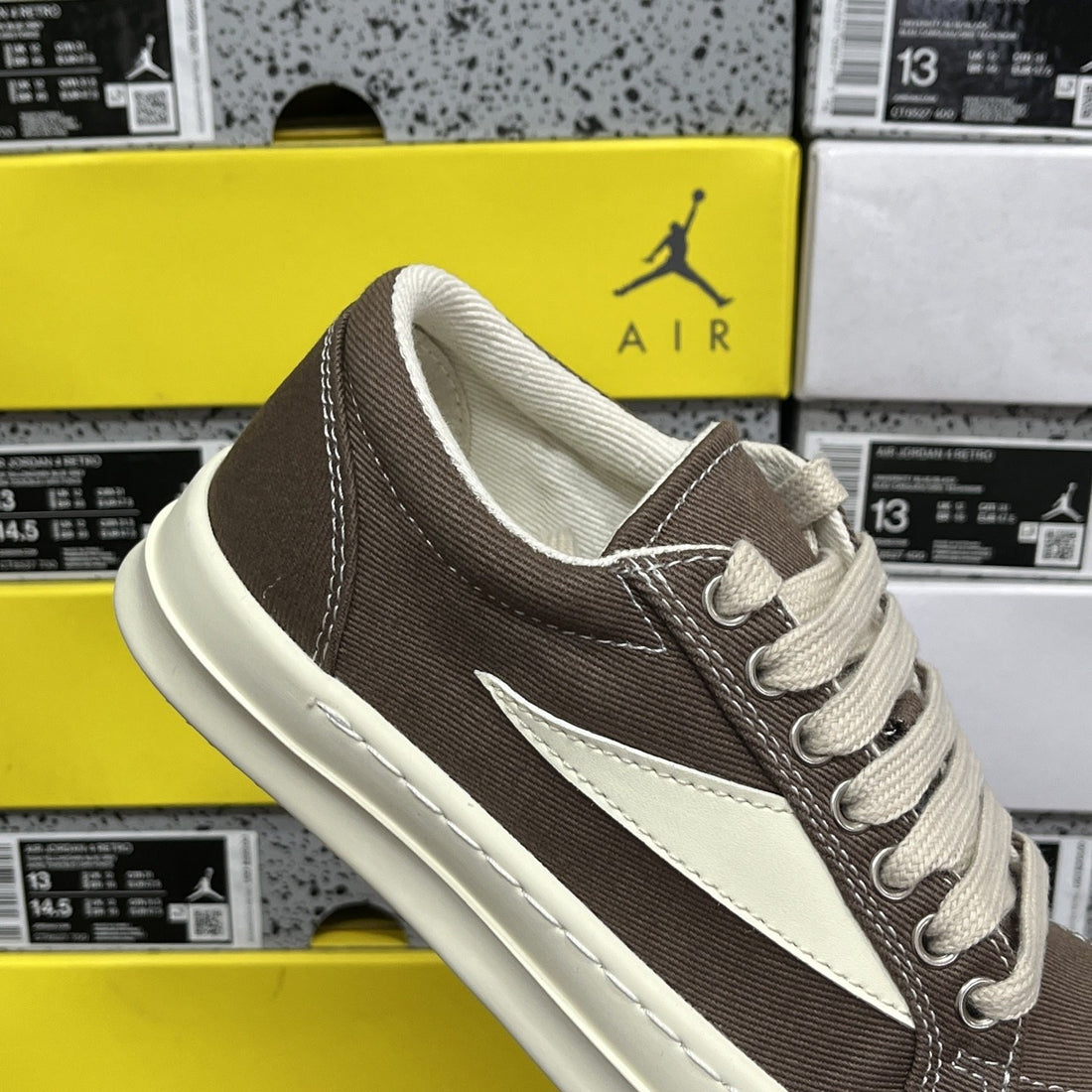 Rick Owens Vintage Low Brown Canvas