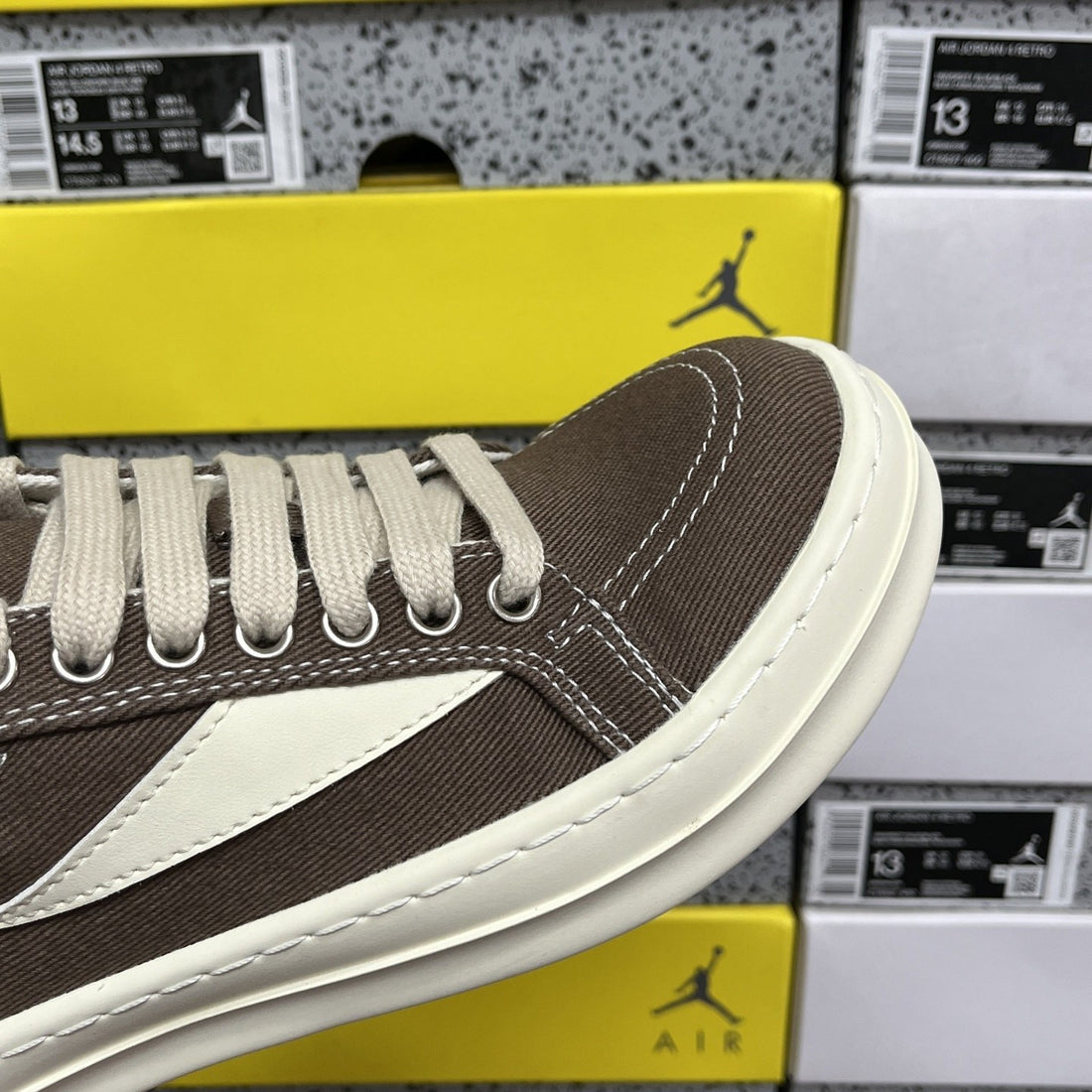 Rick Owens Vintage Low Brown Canvas