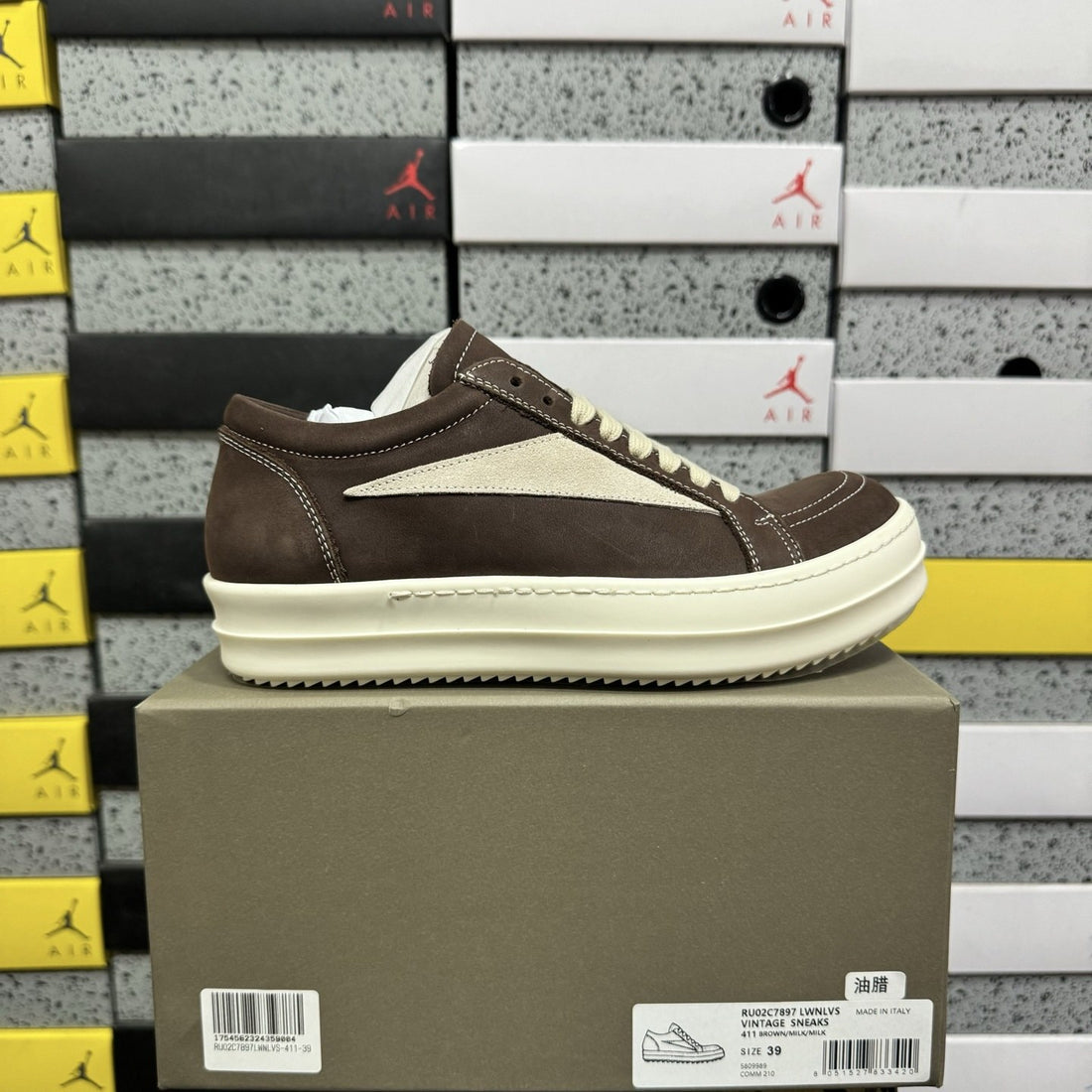 Rick Owens Vintage Low Brown Leather