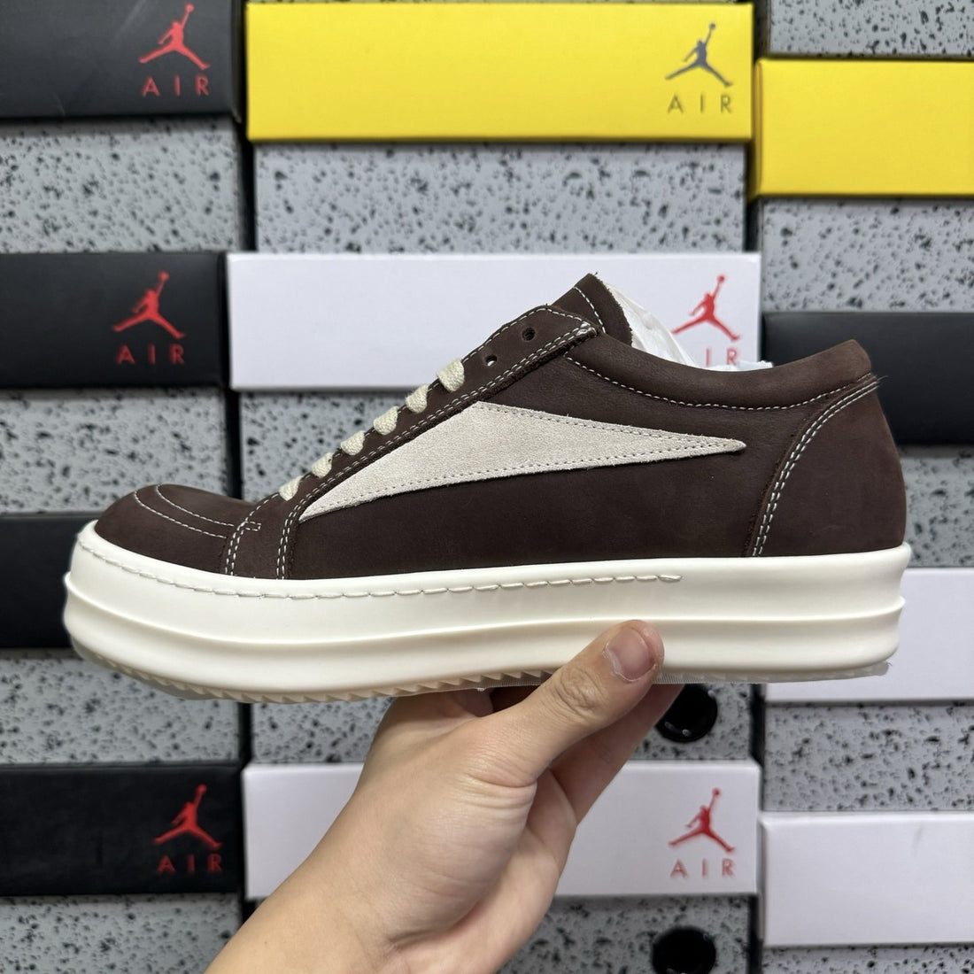 Rick Owens Vintage Low Brown Leather