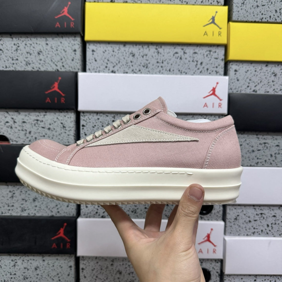Rick Owens Vintage Low Canvas Pink