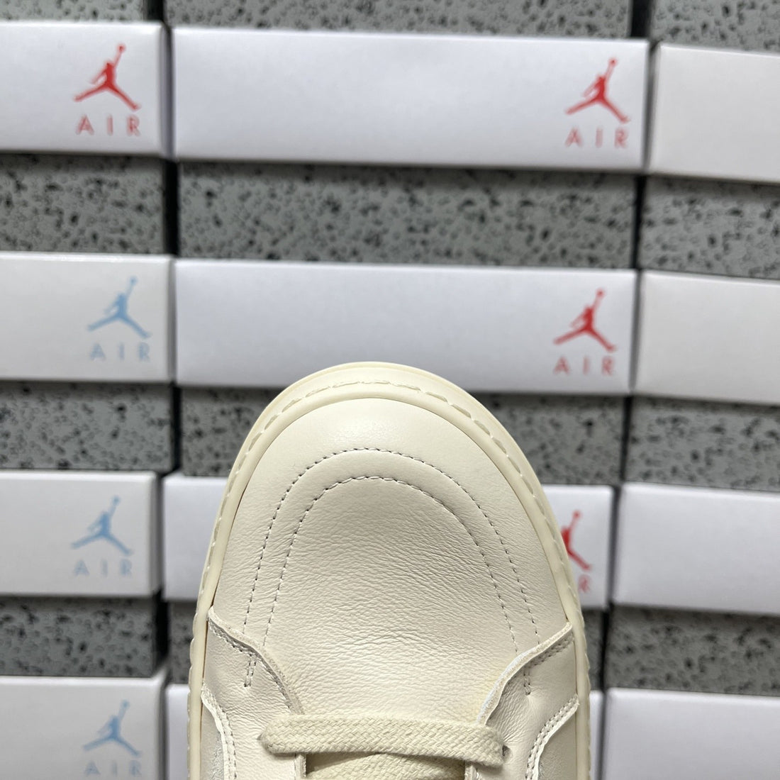 Rick Owens Vintage Low Cream Leather
